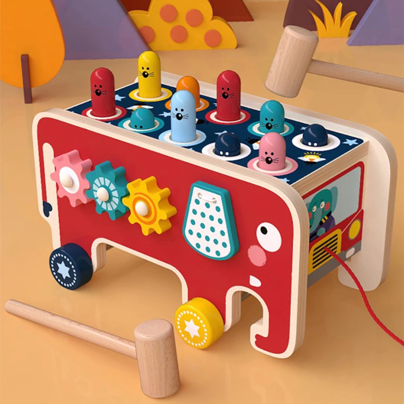 Wooden Whack-A-Mole Montessori Toy